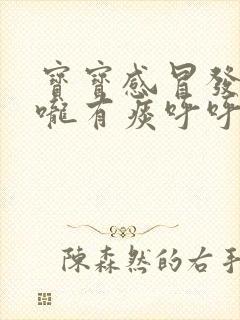 宝宝感冒发烧喉咙有痰呼呼响怎么办