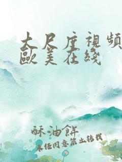 大尺度视频网站欧美在线