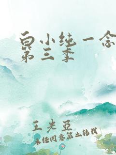 白小纯一念永恒第三季