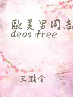 欧美男同志videos free