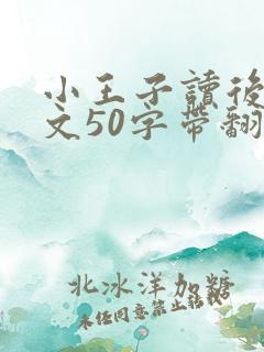 小王子读后感英文50字带翻译