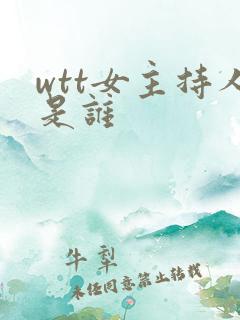 wtt女主持人是谁