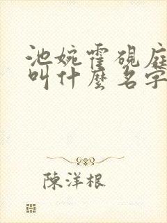 池婉霍砚庭小说叫什么名字