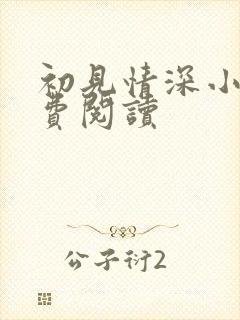初见情深小说免费阅读