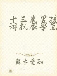 十三岁男孩沉迷游戏厌学怎么办