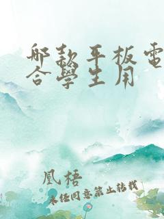 哪款平板电脑适合学生用