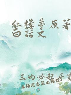红楼梦原著正版白话文