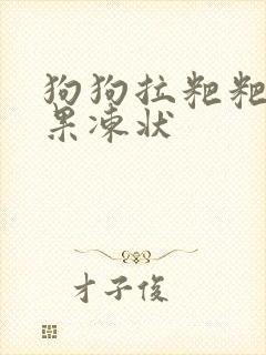 狗狗拉粑粑带血果冻状 狗狗拉粑粑带血果冻状