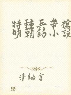 特种兵带枪穿越明朝的小说