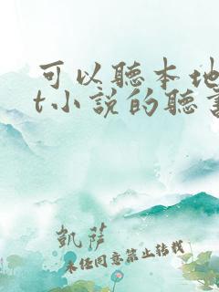 可以听本地txt小说的听书软件
