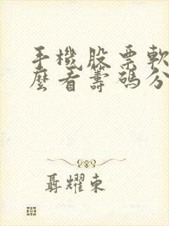 手机股票软件怎么看筹码分布