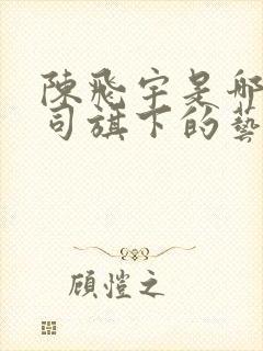 陈飞宇是哪个公司旗下的艺人