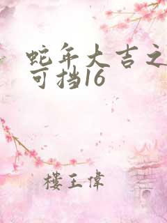 蛇年大吉之婚不可挡16