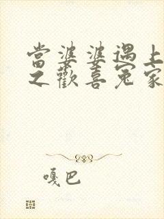 当婆婆遇上的妈之欢喜冤家