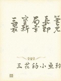 三宝局长笔趣阁最新章节免费阅读全文