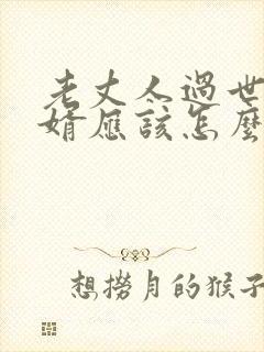 老丈人过世做女婿应该怎么做
