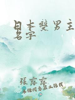 日本双男主动漫名字