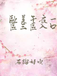 欧美午夜一区二区三区入口视频
