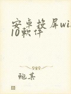 安卓投屏win10软件