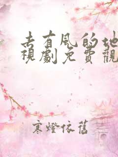 去有风的地方电视剧免费观看西瓜影院