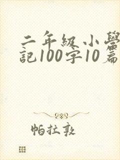 二年级小学生日记100字10篇