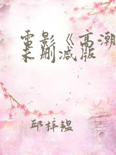 电影《高潮3》未删减版