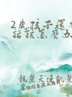 2岁孩子还不说话该怎么办