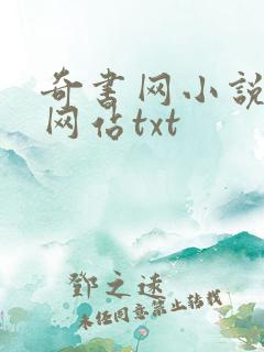 奇书网小说下载网站txt