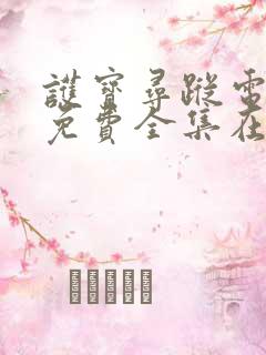 护宝寻踪电视剧免费全集在线观看