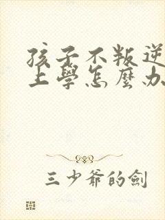孩子不叛逆不想上学怎么办