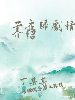 子夜归剧情分集介绍