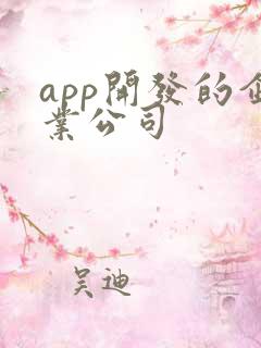 app开发的企业公司 app开发的企业公司
