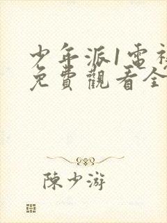 少年派1电视剧免费观看全集