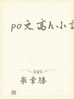 po文高h小说 po文高h小说
