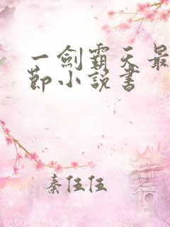 一剑霸天最新章节小说书 一剑霸天最新章节小说书