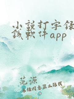 小说打字录入赚钱软件app