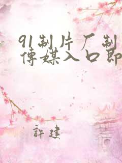 91制片厂制作传媒入口即化
