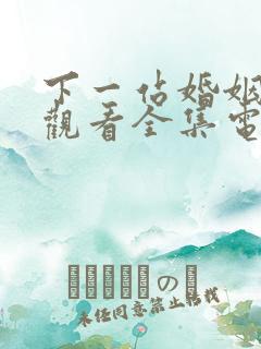 下一站婚姻免费观看全集电视剧 下一站婚姻免费观看全集电视剧