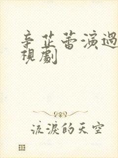 辛芷蕾演过的电视剧
