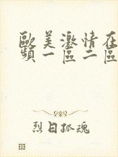 欧美激情在线视频一区二区三区