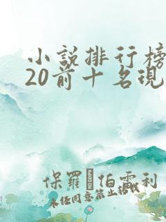 小说排行榜2020前十名现代言情