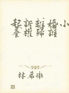 起诉离婚小孩抚养权归谁