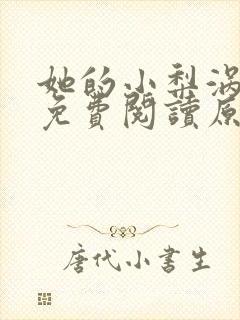她的小梨涡小说免费阅读原文