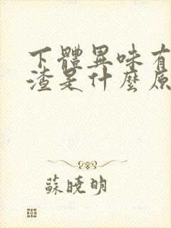 下体异味有豆腐渣是什么原因
