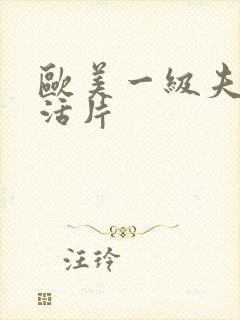 欧美一级夫妻生活片