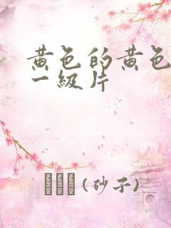 黄色的黄色录像一级片