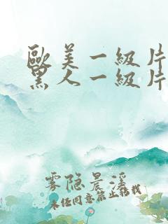 欧美一级片欧美黑人一级片