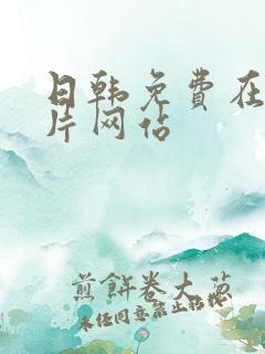 日韩免费在线看片网站