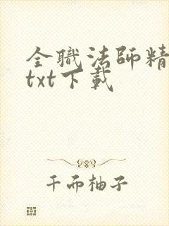 全职法师精校版txt下载