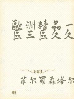 欧洲精品一区二区三区久久
